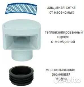 Клапан HL901 воздушный для невентилируемых канализ