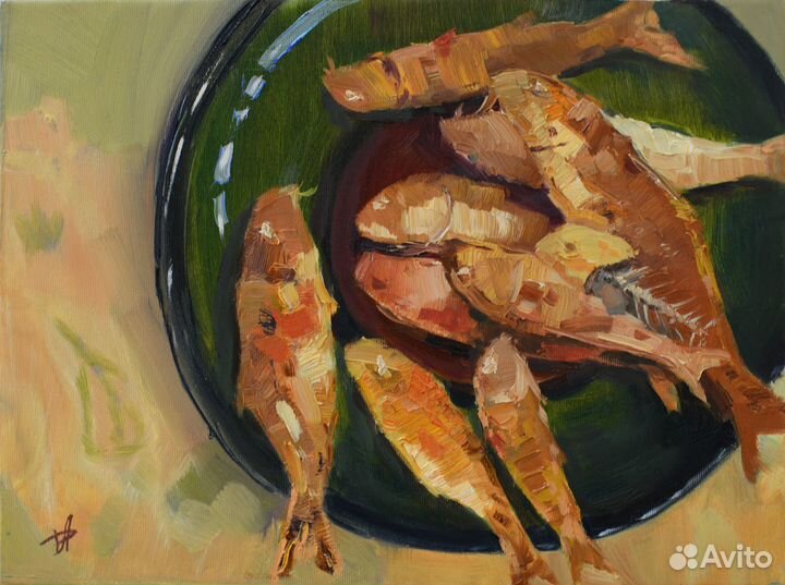 219 Жареная Барабулька кисти Анны Давыдченко