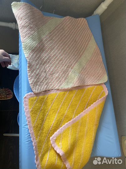 Вязанные пледы для новорожденных