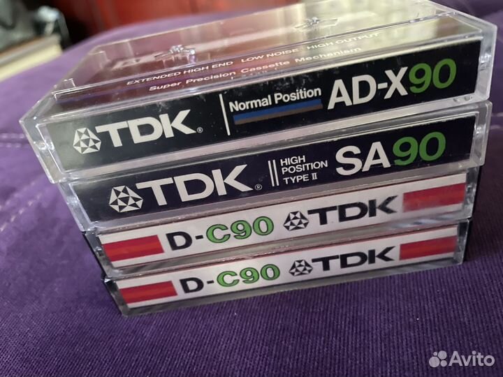 Кассеты tdk sa-x,sa,ad sa-c90