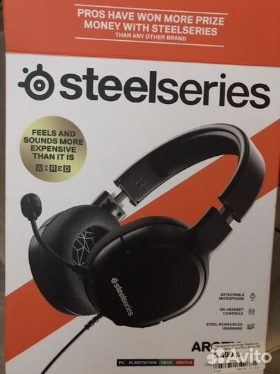 Игровые наушники Steelseries Arctis 1