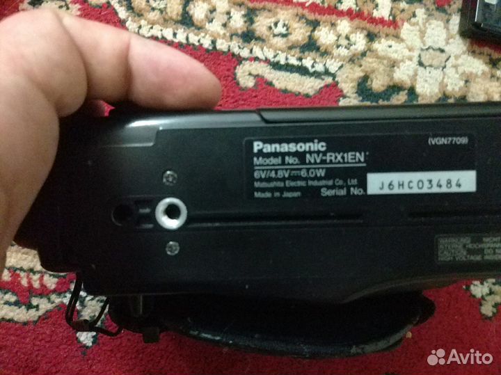 Кассетная видеокамера Panasonic RX1