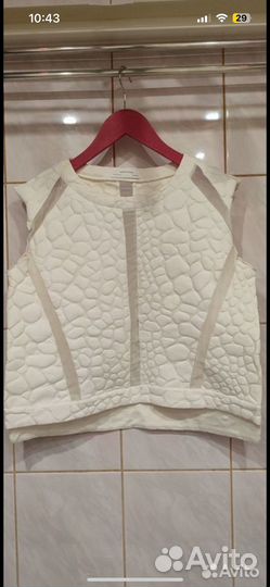 Топ футболка блузка Zara + юбка Zara collection