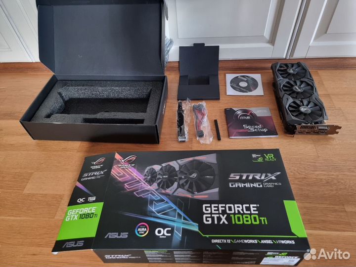 Видеокарта asus 1080 TI strix