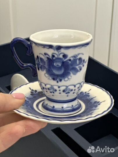 Гжель. кофейные пары