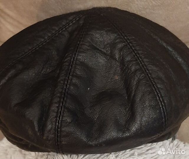 Кепка натуральная кожа ручной работы