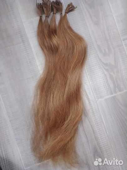 Волосы для наращивания 60 см блонд детские
