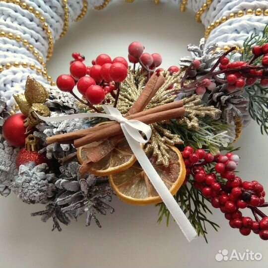 Рождественский венок (ручная работа)