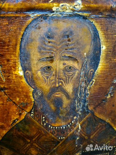 Икона Николай Чудотворец. 17 век