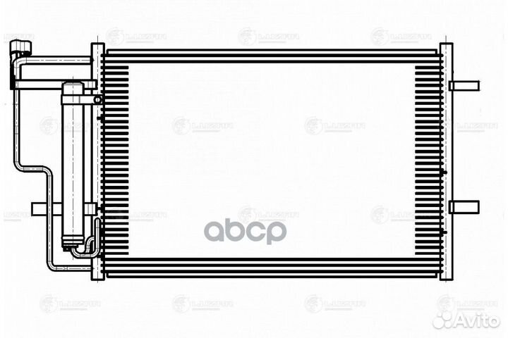 Радиатор кондиционера lrac25Z6 luzar