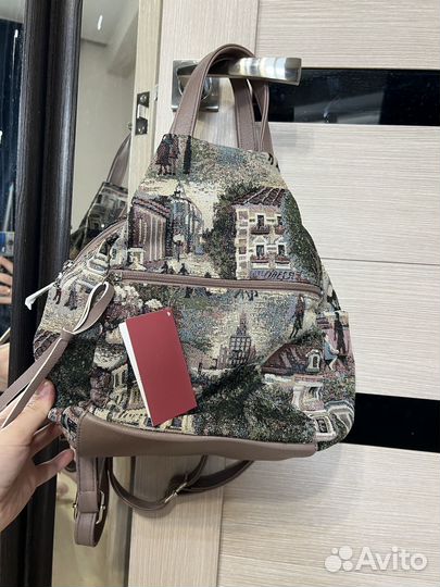 Сумка-рюкзак из гобелена Shane новая