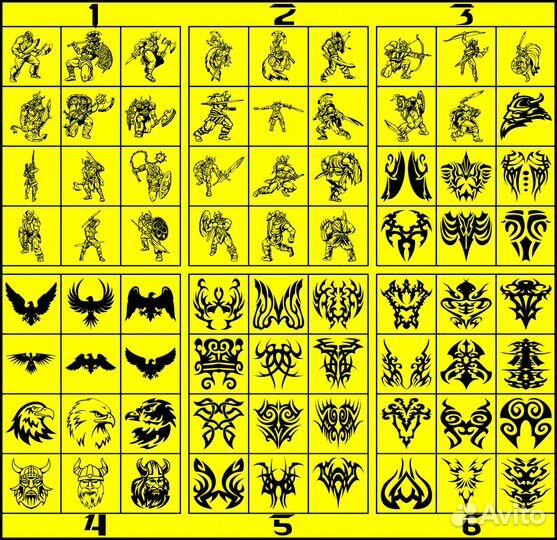 Трафареты из Виниловой самоклеящейся пленки