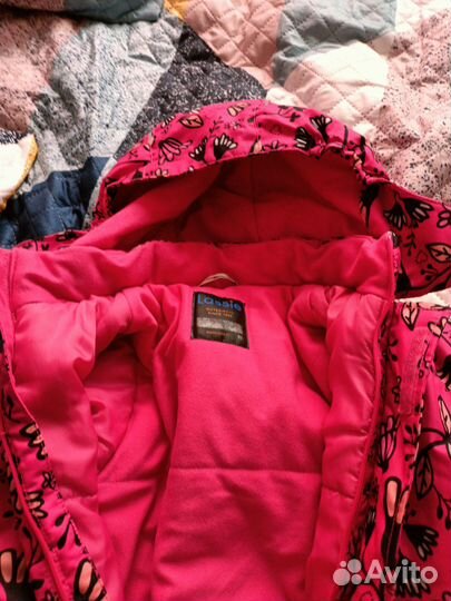 Зимний комбинезон для девочки размер 128 лейси