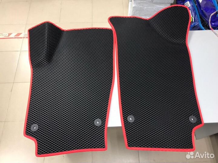 Коврики EVA Volkswagen Polo (красный кант)