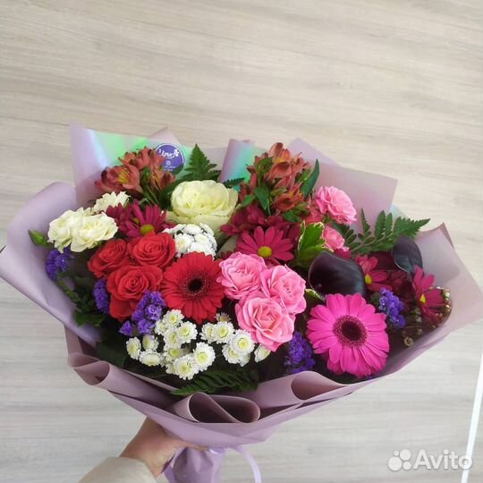 Цветы, букеты, розы, хризантемы