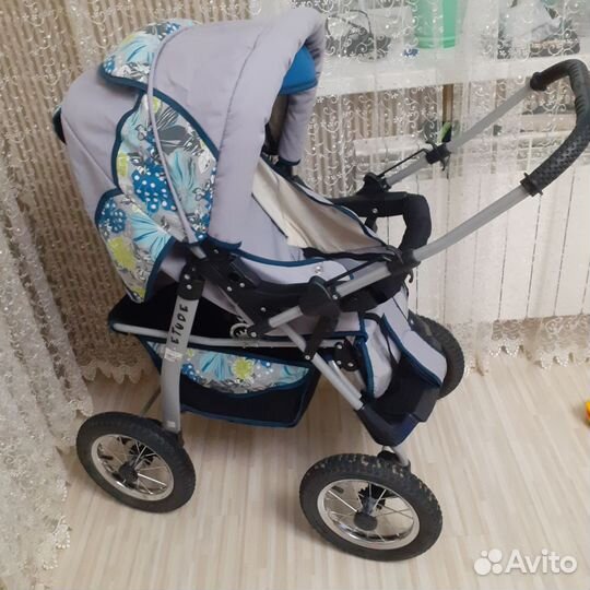 Коляска adamex 3 в 1 бу