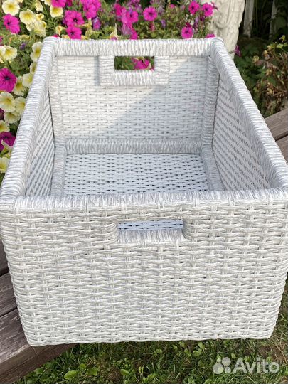 Корзина, короб для хранения из ротанга