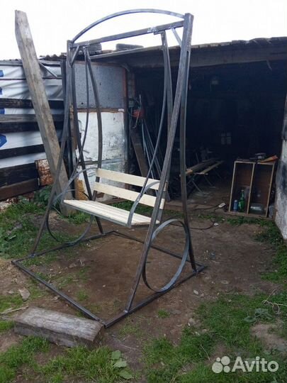 Мангал- коптилка качели беседки