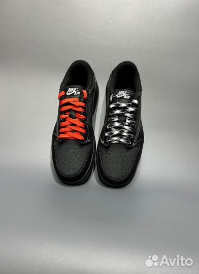 Кроссовки Travis Scott X Air Jordan 1 Low Black Ph