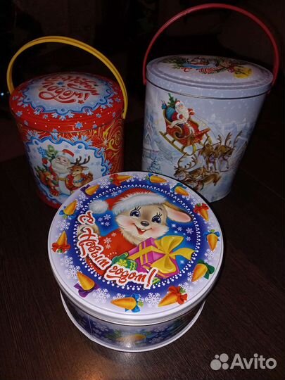 Жестяные банки для Новогодних подарков - Новые