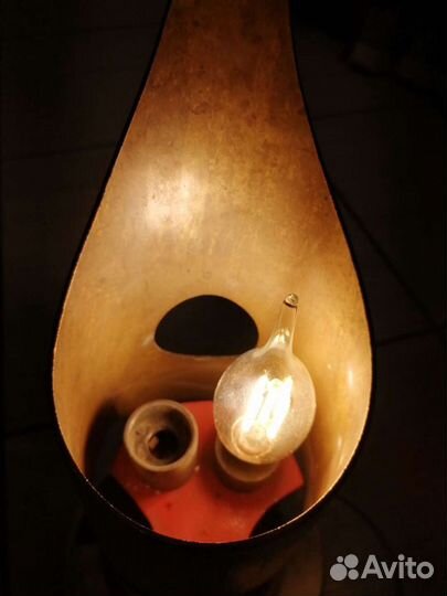 Латунный светильник танковая гильза Перо