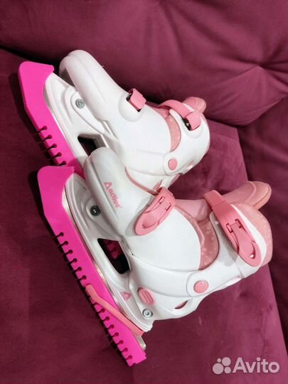 Коньки детские раздвижные 32 35