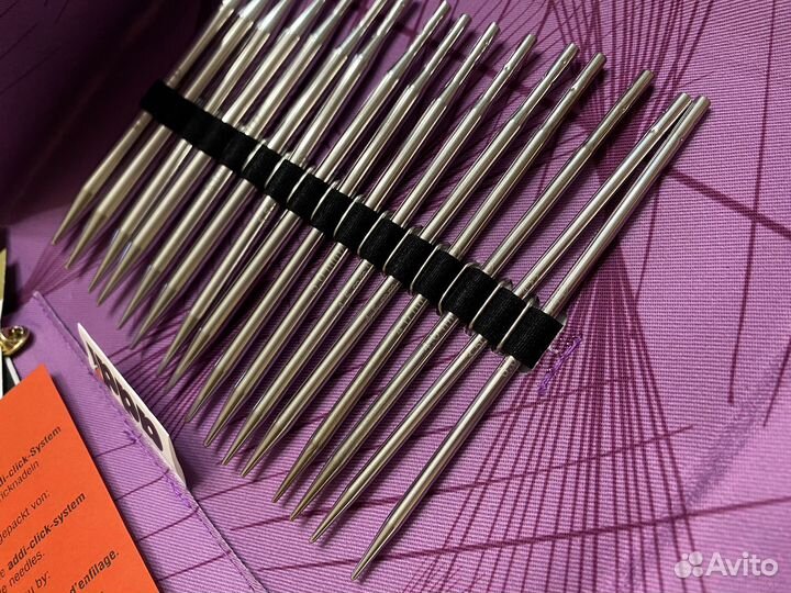 Набор спиц новый Addi Click Lace Long Tips