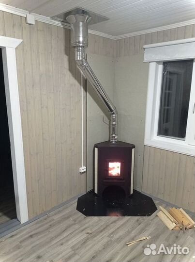 Печь камин на дровах