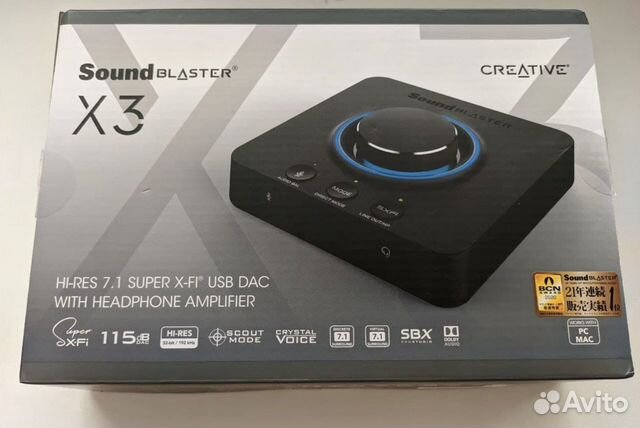 Creative Sound Blaster X3, игровая звуковая карта купить в Санкт ...