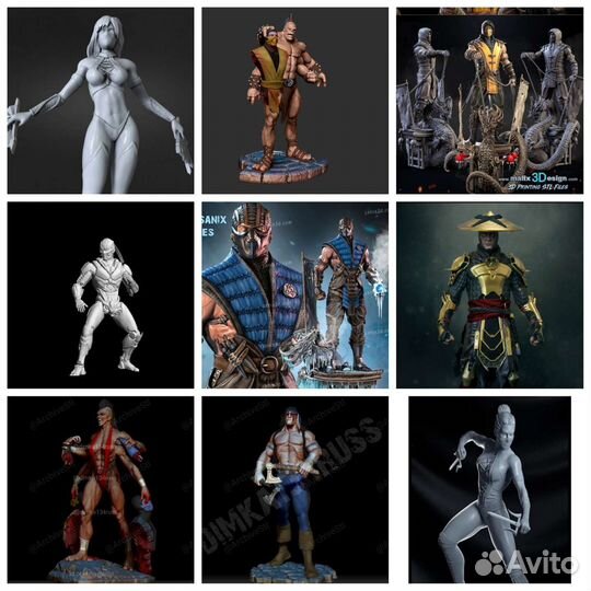 Мортал комбат фигурки,статуэтки