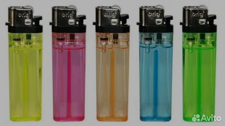 Зажигалки газовыя 5шт новые
