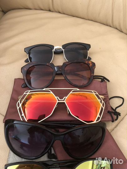 Очки солнечные и чехлы