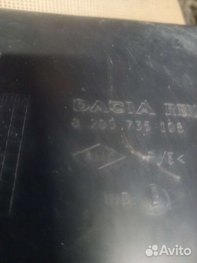 Рено сандеро дефлектор бампера правый