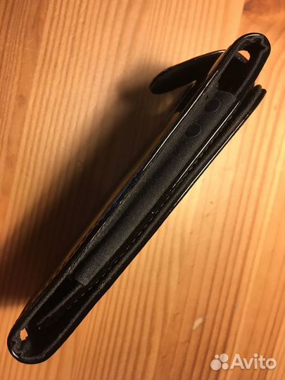 Чехол «Cygnett» для iPhone 4, 4S кожа, черный, лак