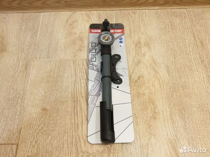 Велонасос giyo GP-991, до 8 атм. с манометром