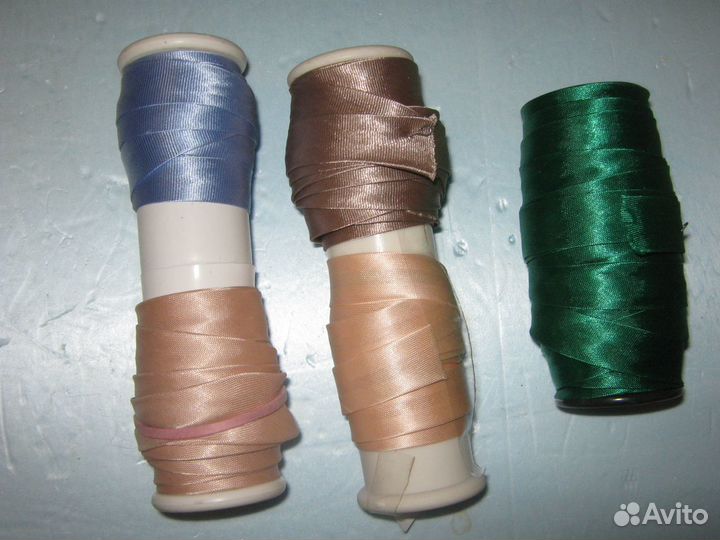 Атласные ленты для рукоделия