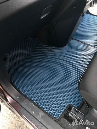 Коврики EVA 3Д на Танк серый+черный