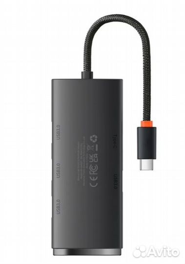 Хаб Baseus Lite Series 4-Port Type-C HUB Adapter