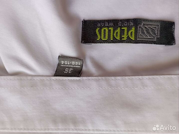 Рубашка белая на мальчика 152 158