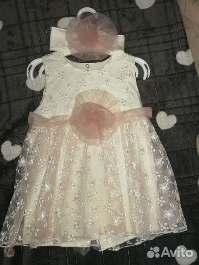 Платье для девочки 74-80