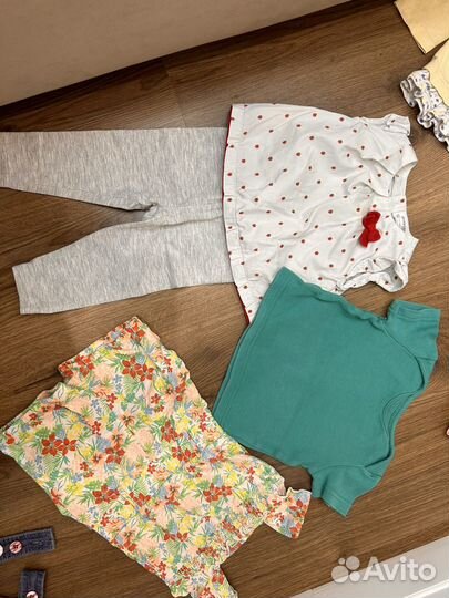 Пакет фирменных вещей на девочку 68-74 6-9 мес