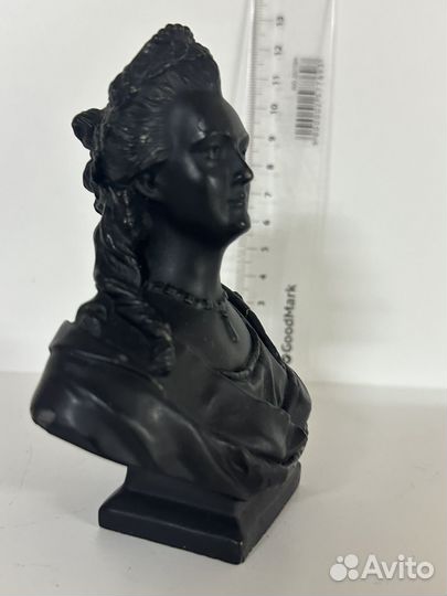 Бюст Екатерина 2,касли чугун 13 см