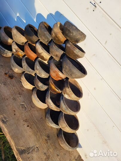 Чашки-кашники старинные. Керамика