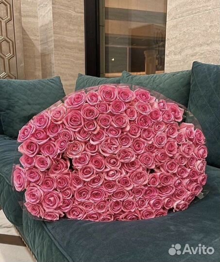 Розовые розы Доставка цветов
