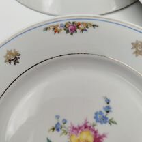 Набор из 5-ти десертных тарелок, украшенных