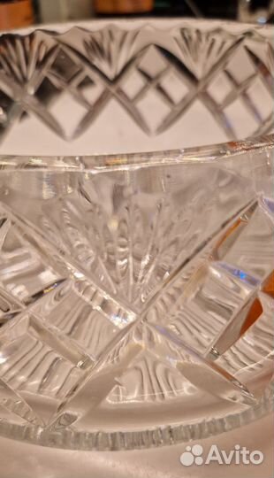 Большая хрустальная ваза