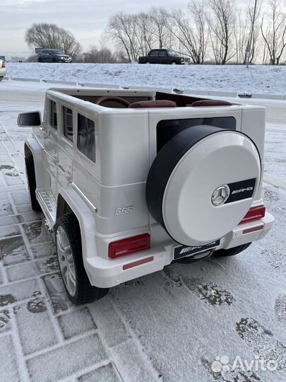 Электромобиль mercedes гелик белый