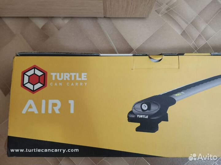 Багажник на рейлинги Turtle Air 1 (106 cм) silver