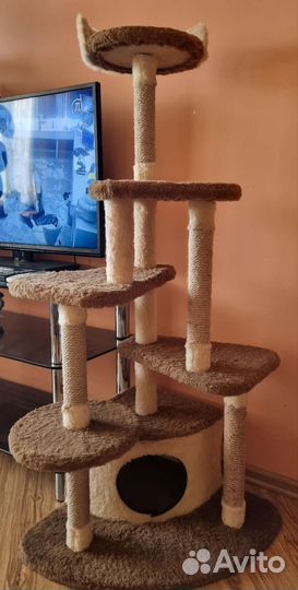 Когтеточка. Игровой комплекс. Домик для кошек