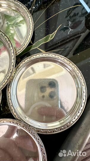 Подставки под стаканы серебрение